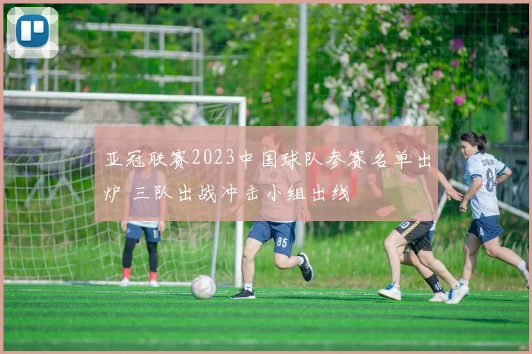 亚冠联赛2023中国球队参赛名单出炉 三队出战冲击小组出线
